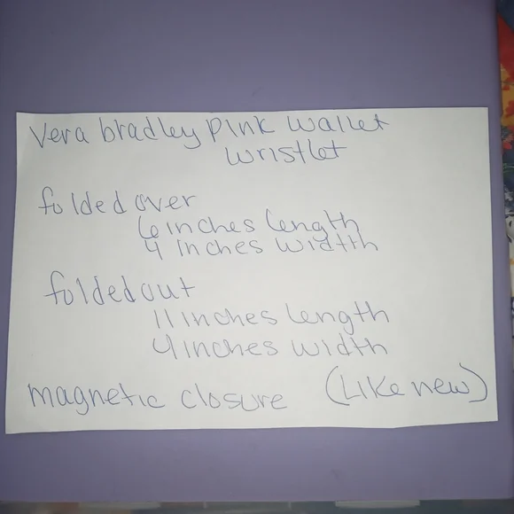 Vera Bradley Pink Wristlet - Picture 8 of 8